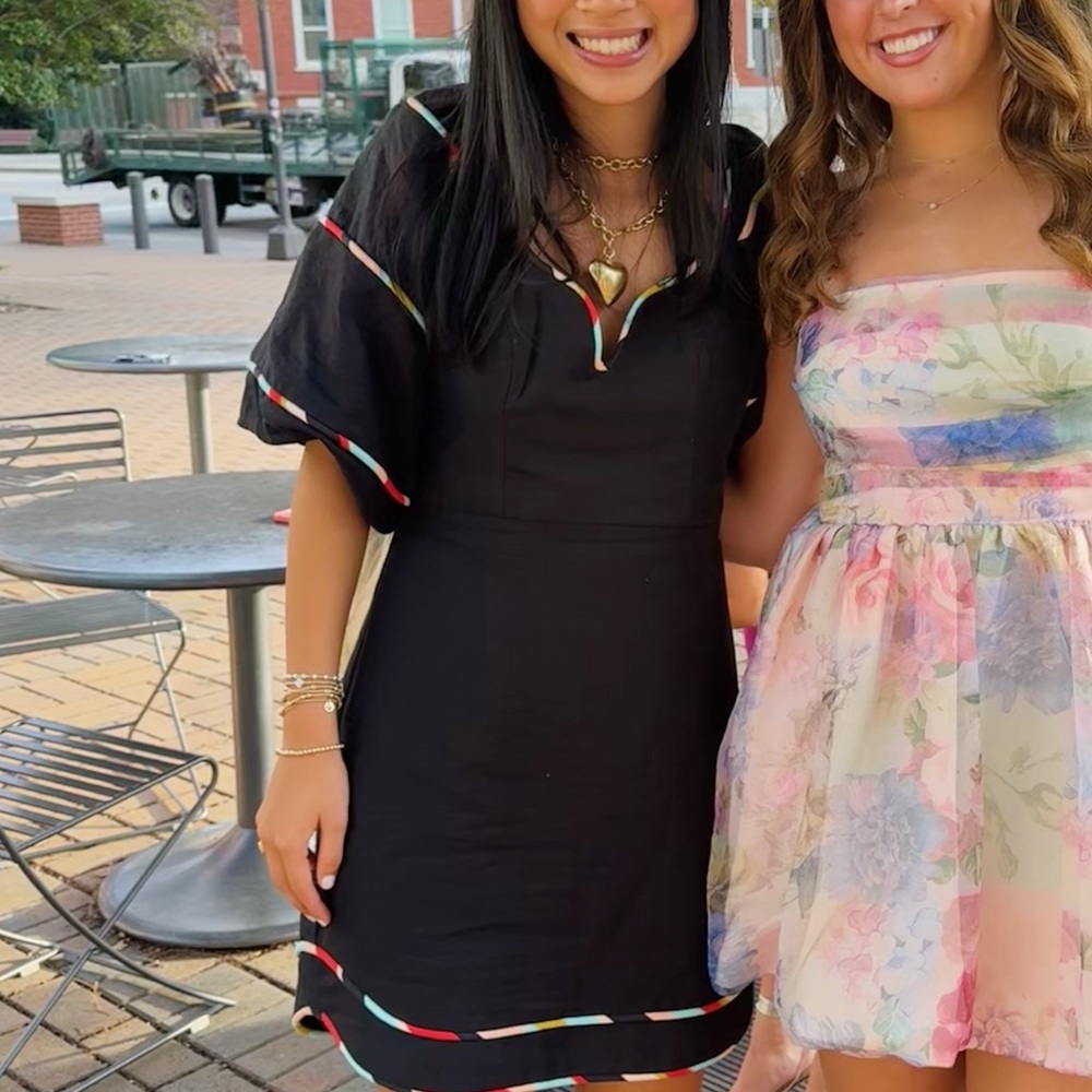 FARM Rio Black and Pastel Floral Dresses